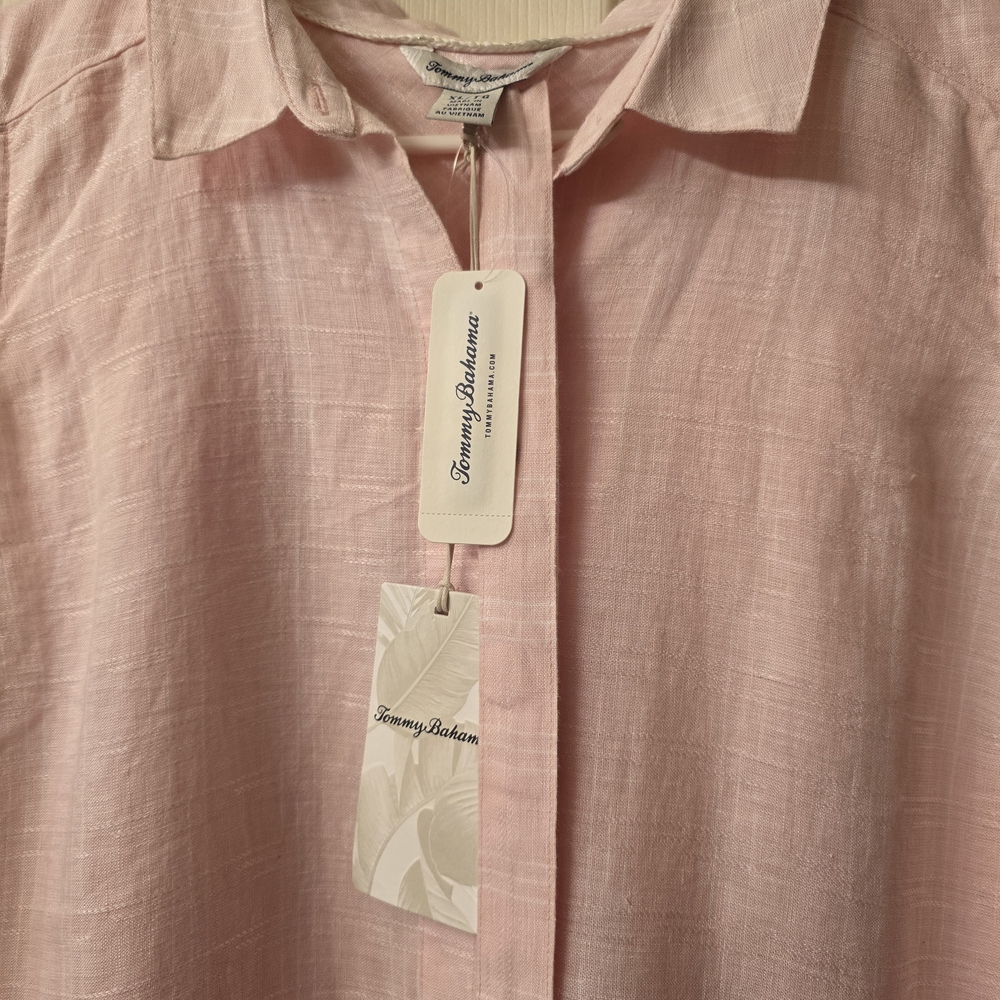 NWT Tommy Bahama Light Pink Linen Dress Size XL - Picture 5 of 12